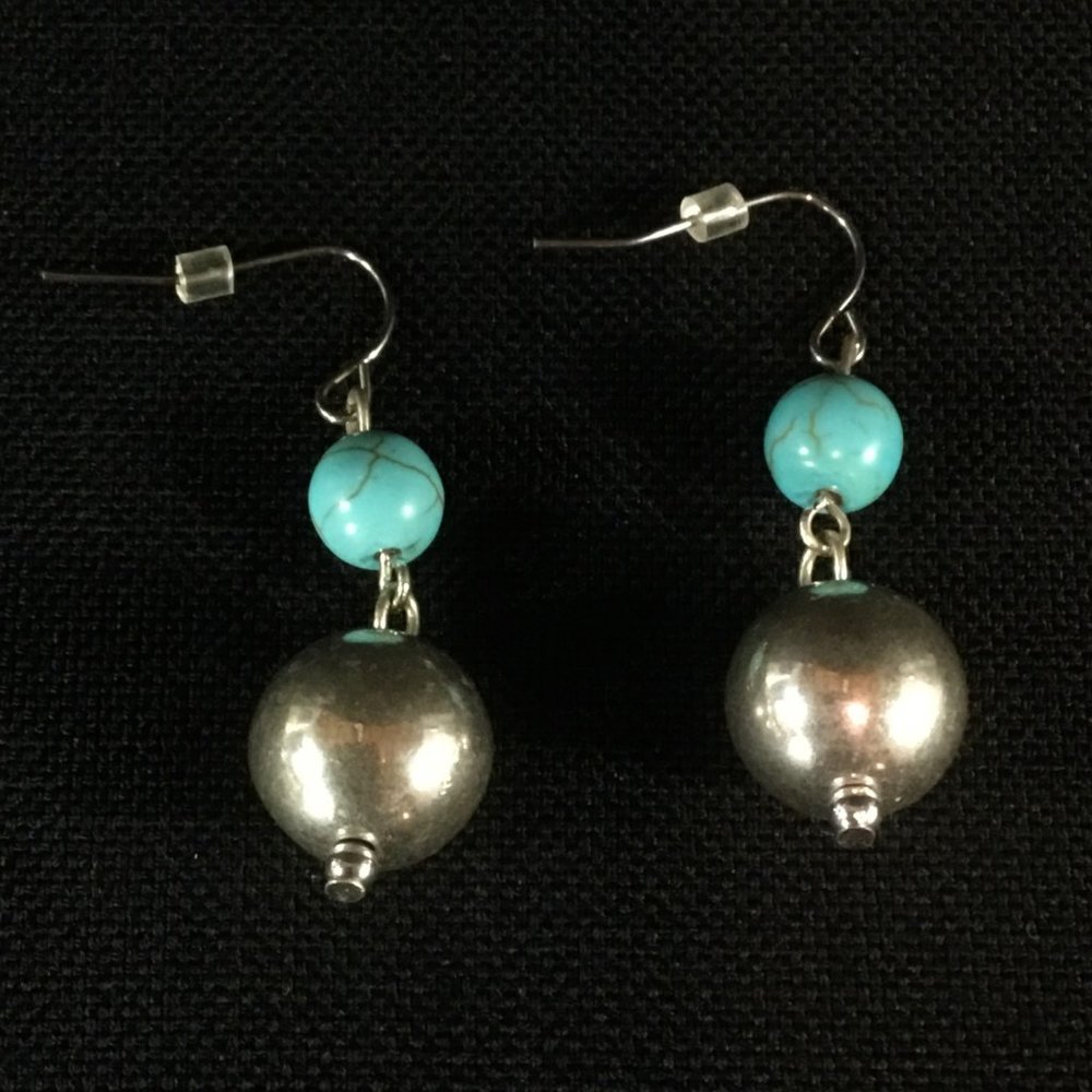 Silver and Turquoise Earrings